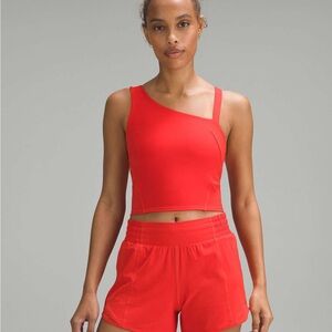 lululemon athletica Bold Red Asymmetrical Tank Top